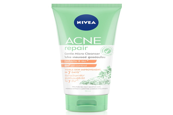 เจลล้างหน้าลดสิว : NIVEA Acne Repair Gentle Micro Cleanser