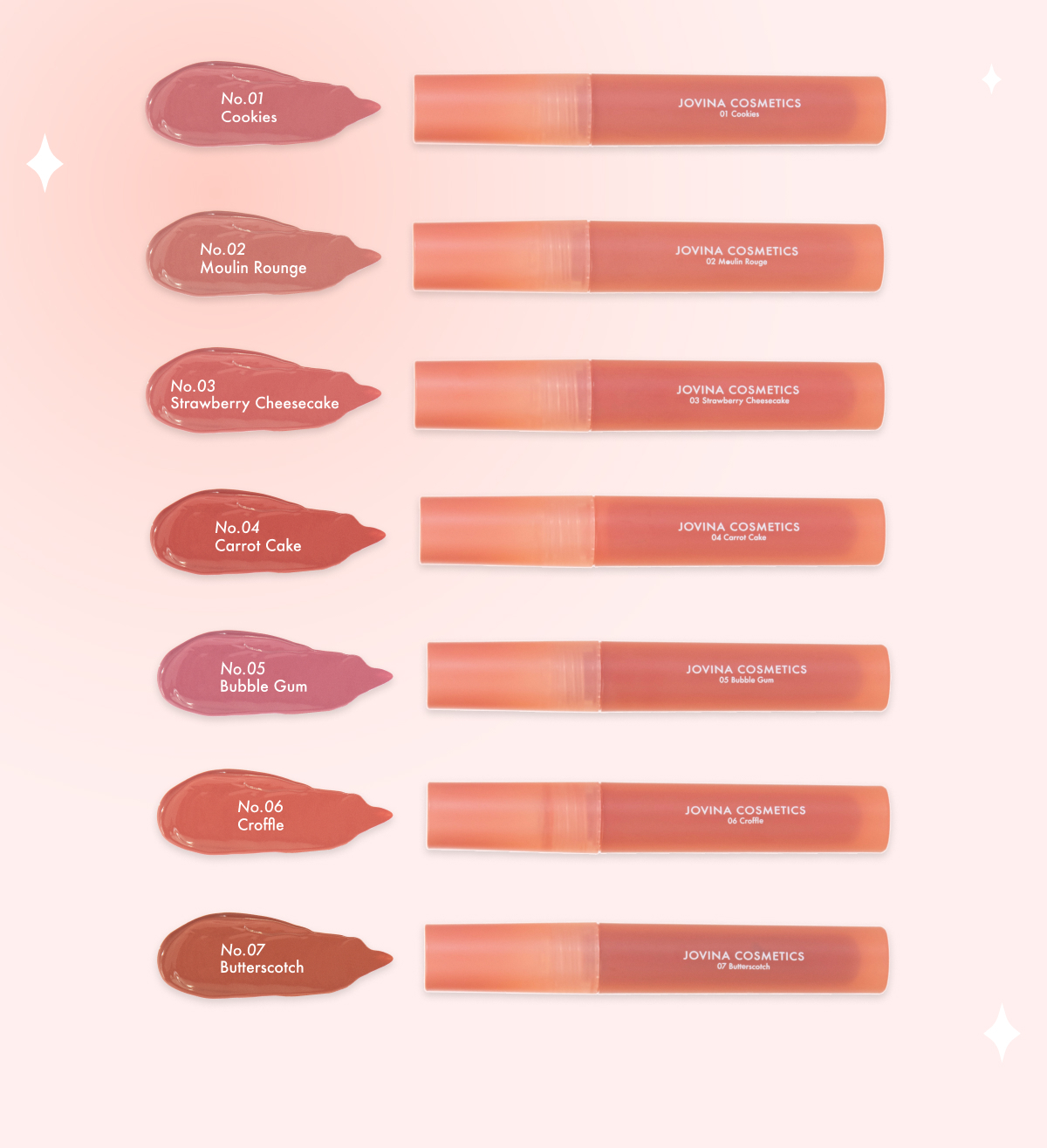 Jovina Cosmatics  - Love Recipe Liquid Lipstick #02
