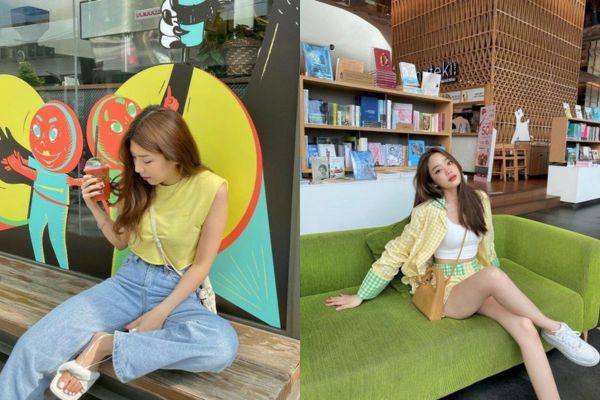 แต่งตัวด้วยโทนเหลืองสวยแซ่บท้าแดด