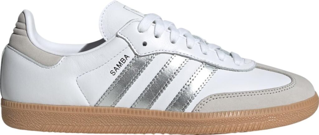 Adidas Samba OG – Cloud White / Silver Metallic / Grey One