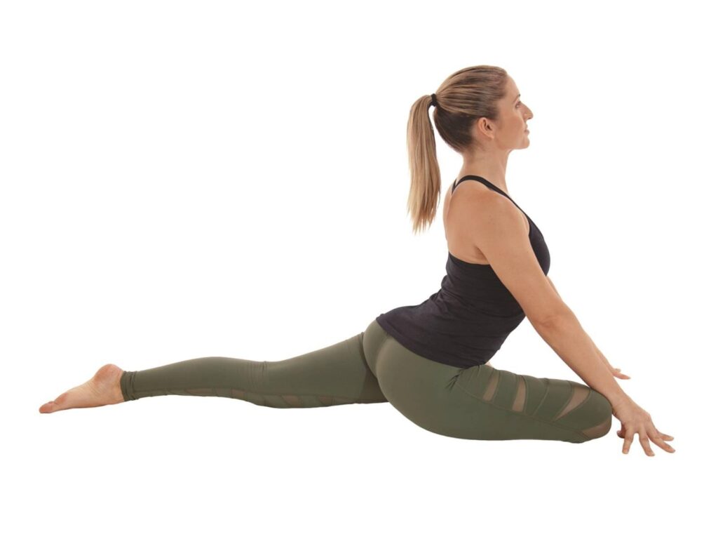 ท่าเปิดสะโพกเอนหลัง (Variation of Pigeon Pose)