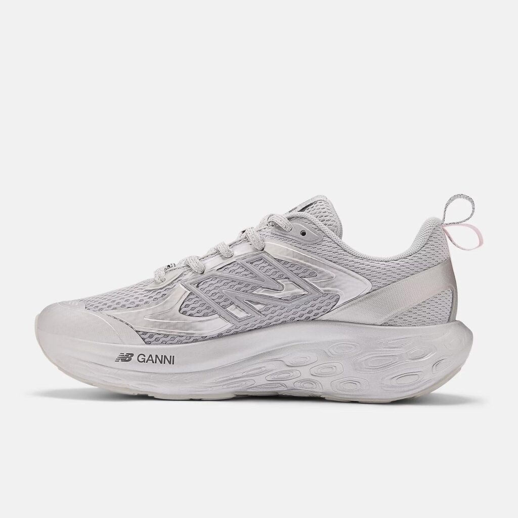 Ganni x New Balance Silver And Pink FFT Trainers