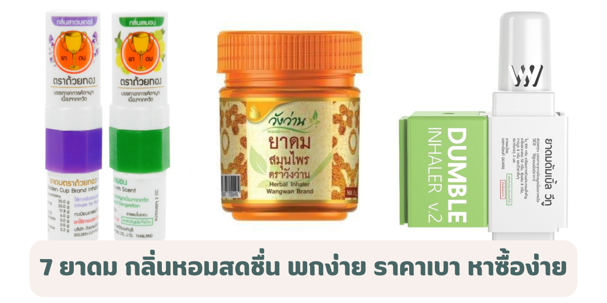 7 ยาดม ยี่ห้อไหนดี 2569 กลิ่นหอมสดชื่น พกง่าย ราคาเบา หาซื้อง่ายใน 7-Eleven 