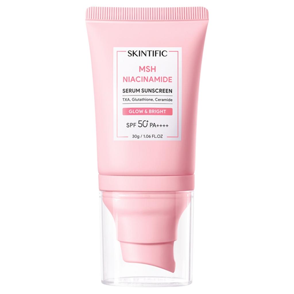 SKINTIFIC MSH Niacinamide Serum Sunscreen Glow & Bright SPF50+ PA++++